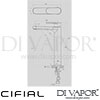 Cifial Style H 20C Single Lever High Washbasin Tap Drainer 1F Dimensions